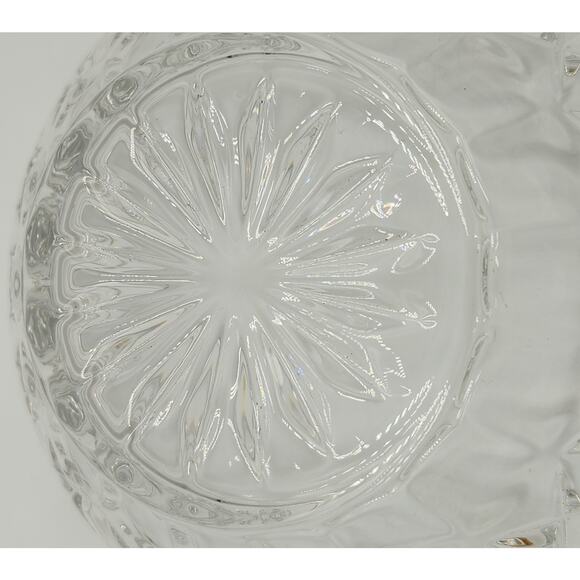Vintage Lenox Fine Crystal Diamond Bowl With Sticker Czech - Picture 7 of 7